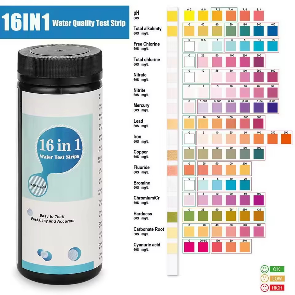 Water Testing Kit - 16 In 1 Drinking Water Test