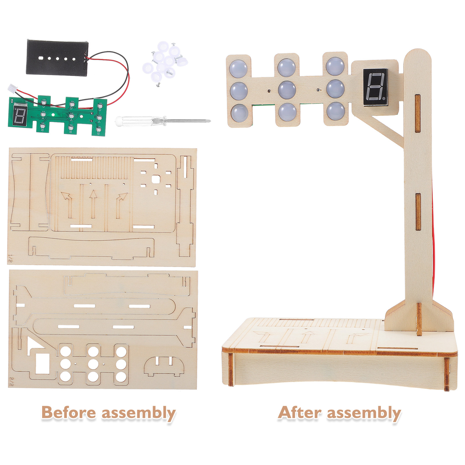 1Set Traffic Signal Educationa - Science Project Kit 评论和价格