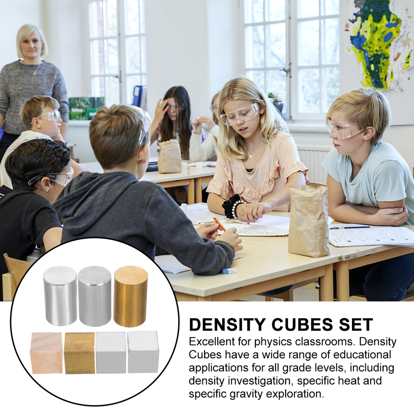 7pcs Precision Metal Density C - Science Project Physics 评论和价格