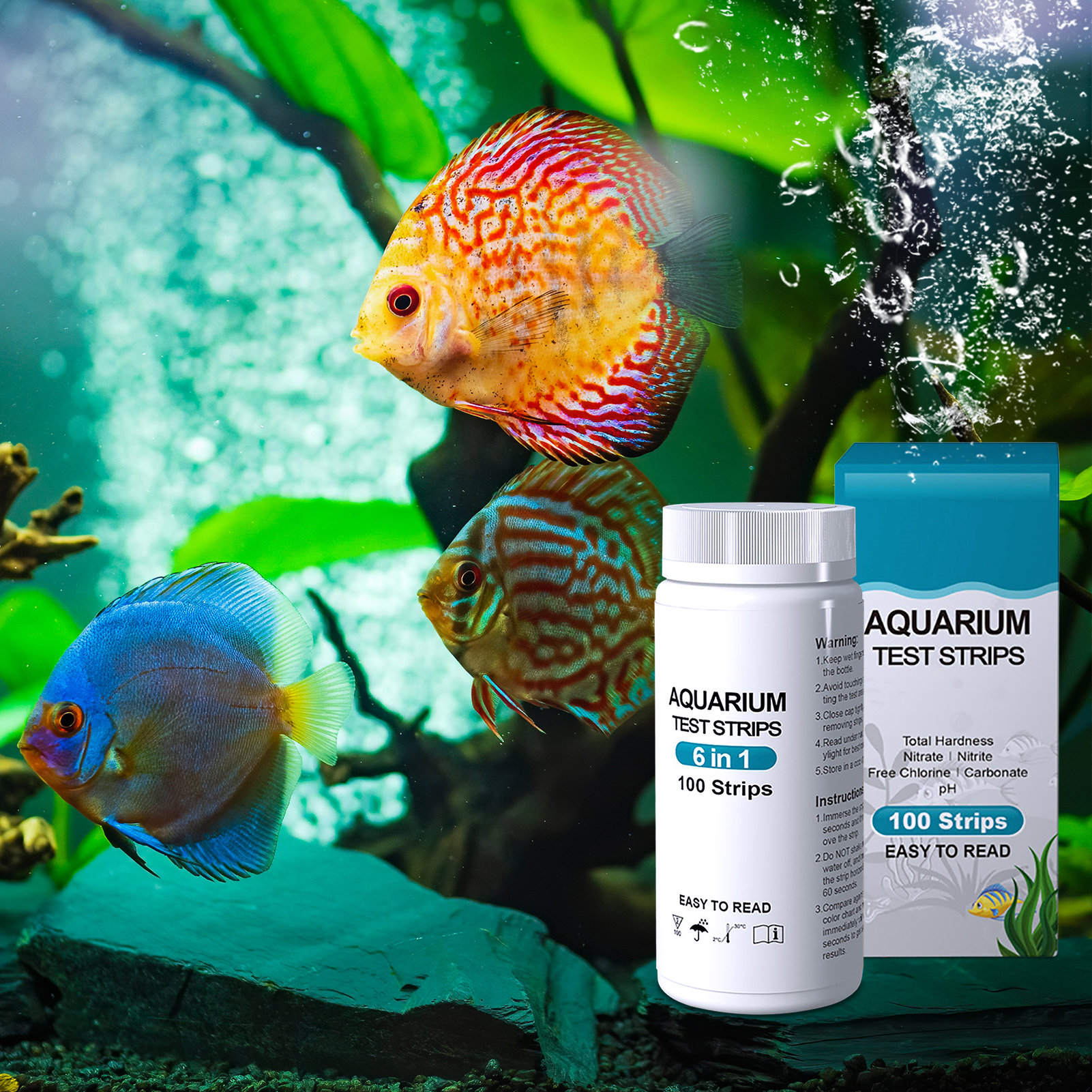 100pcs 6-in-1 Water Quality Te - Water Testing Kit 评论和价格
