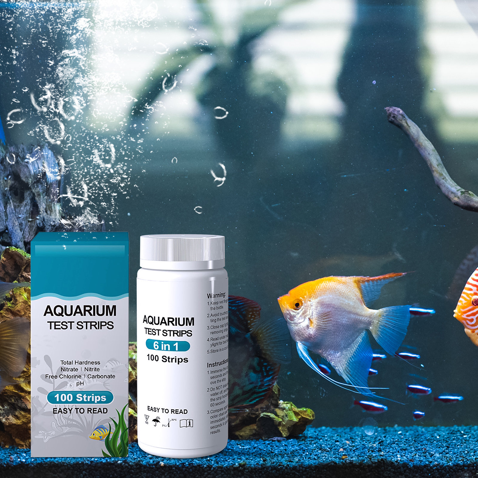 100pcs 6-in-1 Water Quality Te - Water Testing Kit 评论和价格
