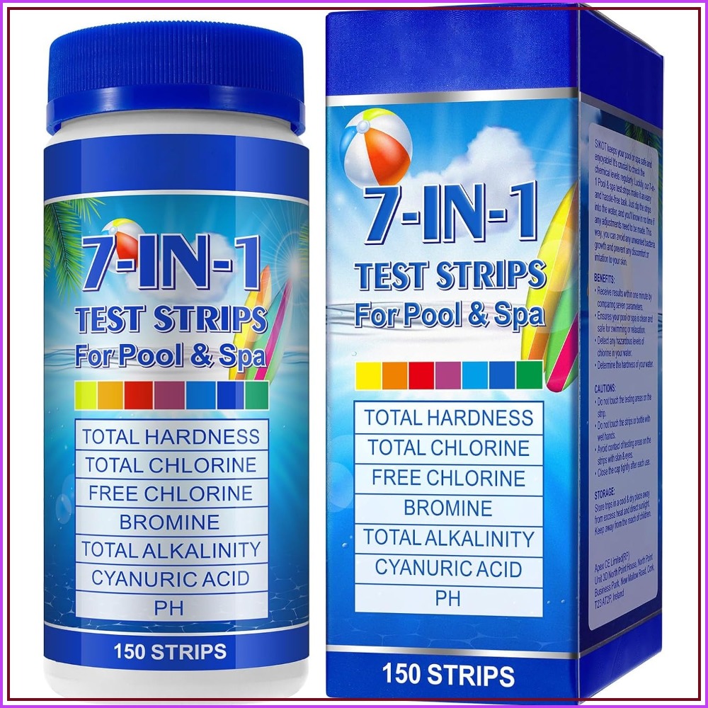 7-in-1 Pool Test Strips 150 Pc - Water Testing Kit 评论和价格