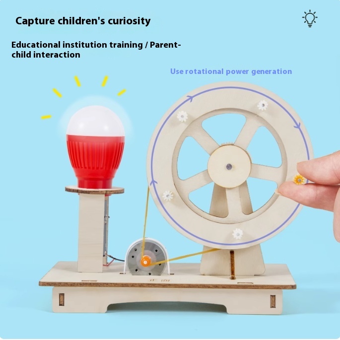 DIY Wooden Hand Generator Kids - Science Project Diy 评论和价格