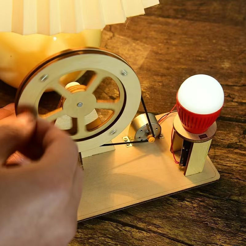DIY Wooden Hand Generator Kids - Science Project Diy 评论和价格