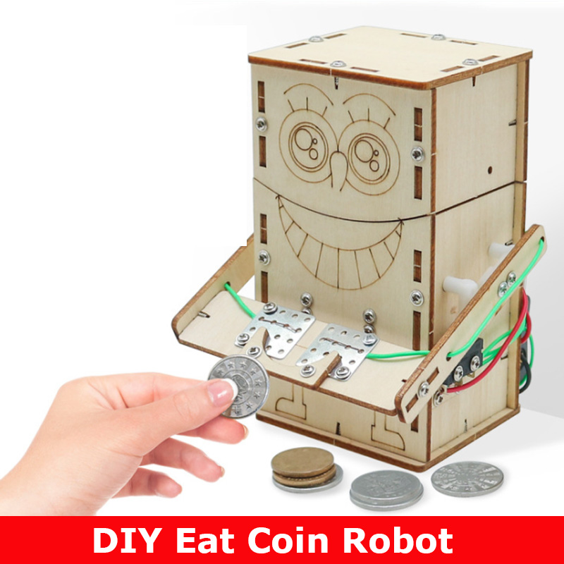 Wooden Electric Powered Eat Co - Science Robot 评论和价格