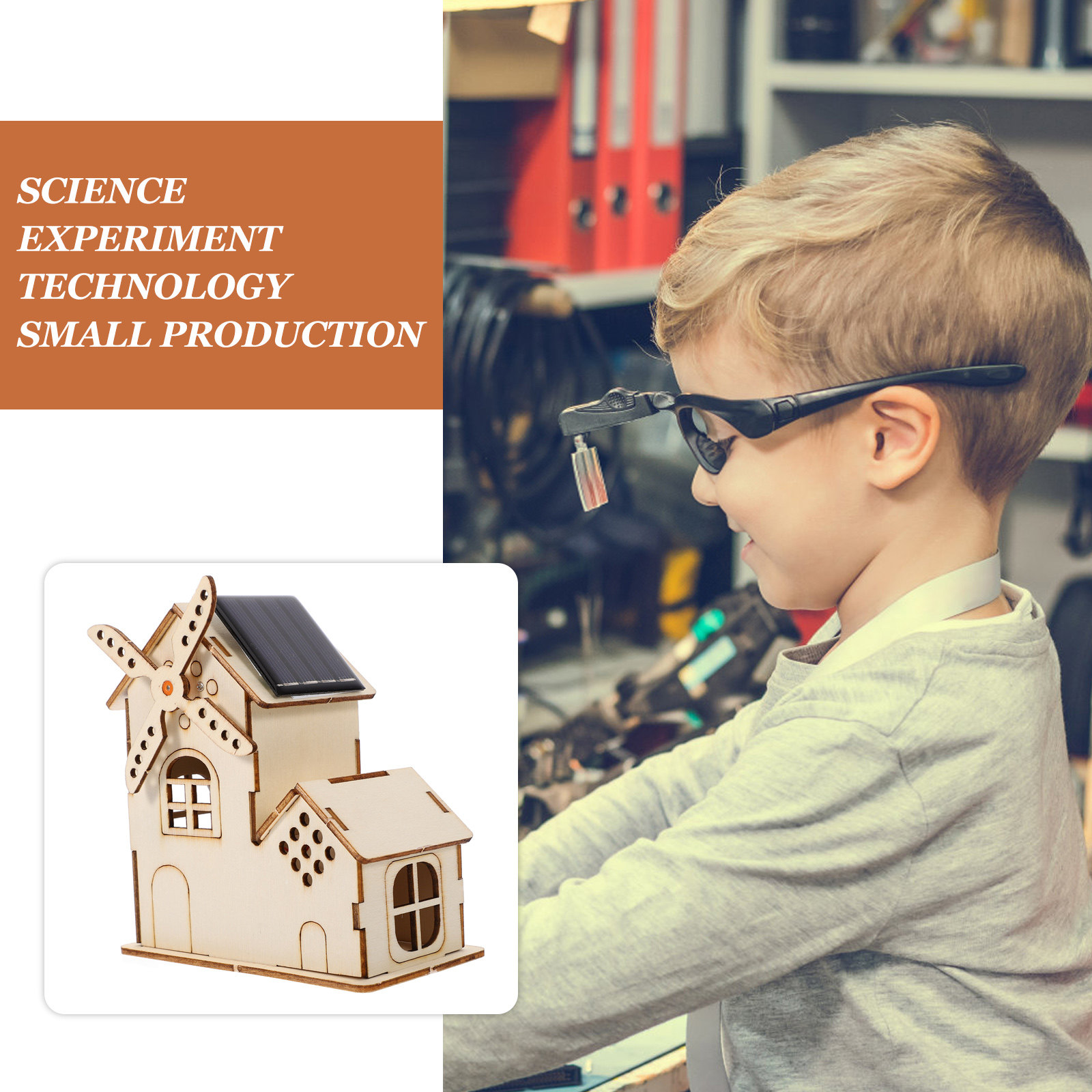 1Set Solar Windmill DIY Scienc - Science Project Kit 评论和价格