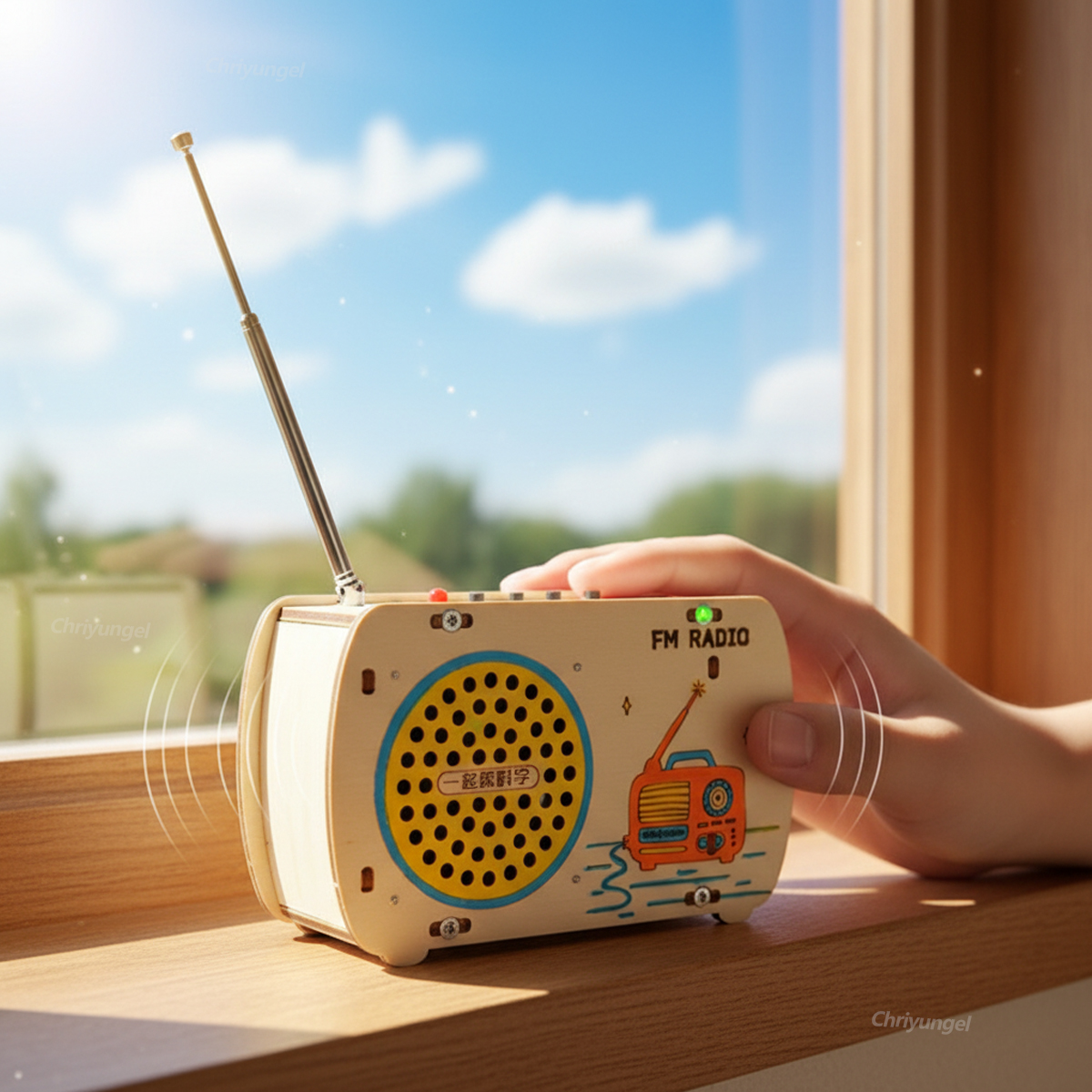 DIY Wooden Radio Kit Retro FM  - Science Project Kit 评论和价格