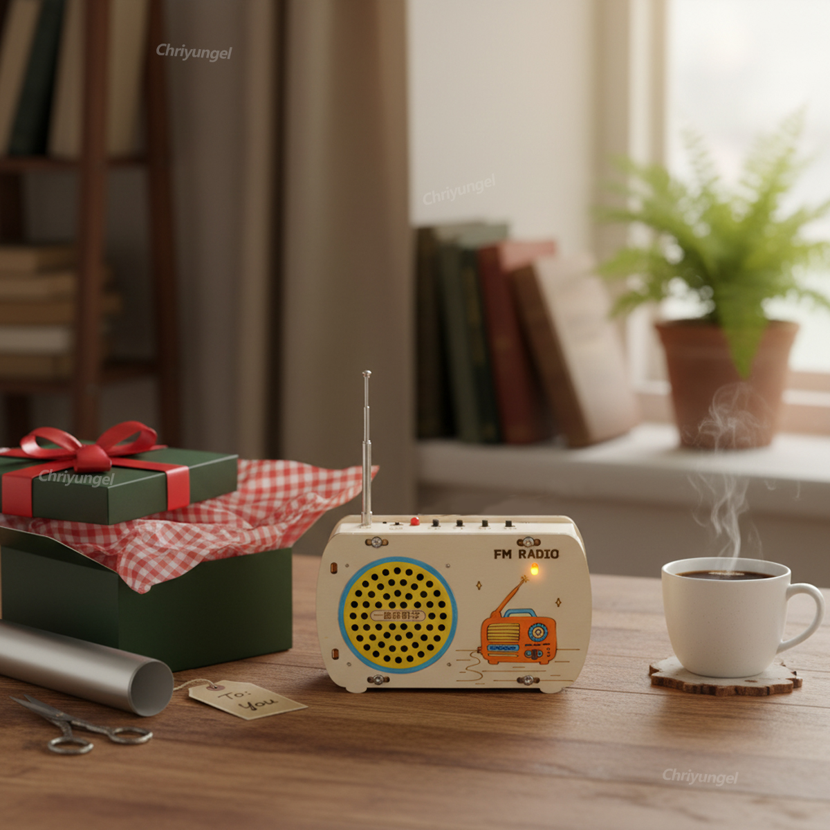DIY Wooden Radio Kit Retro FM  - Science Project Kit 评论和价格