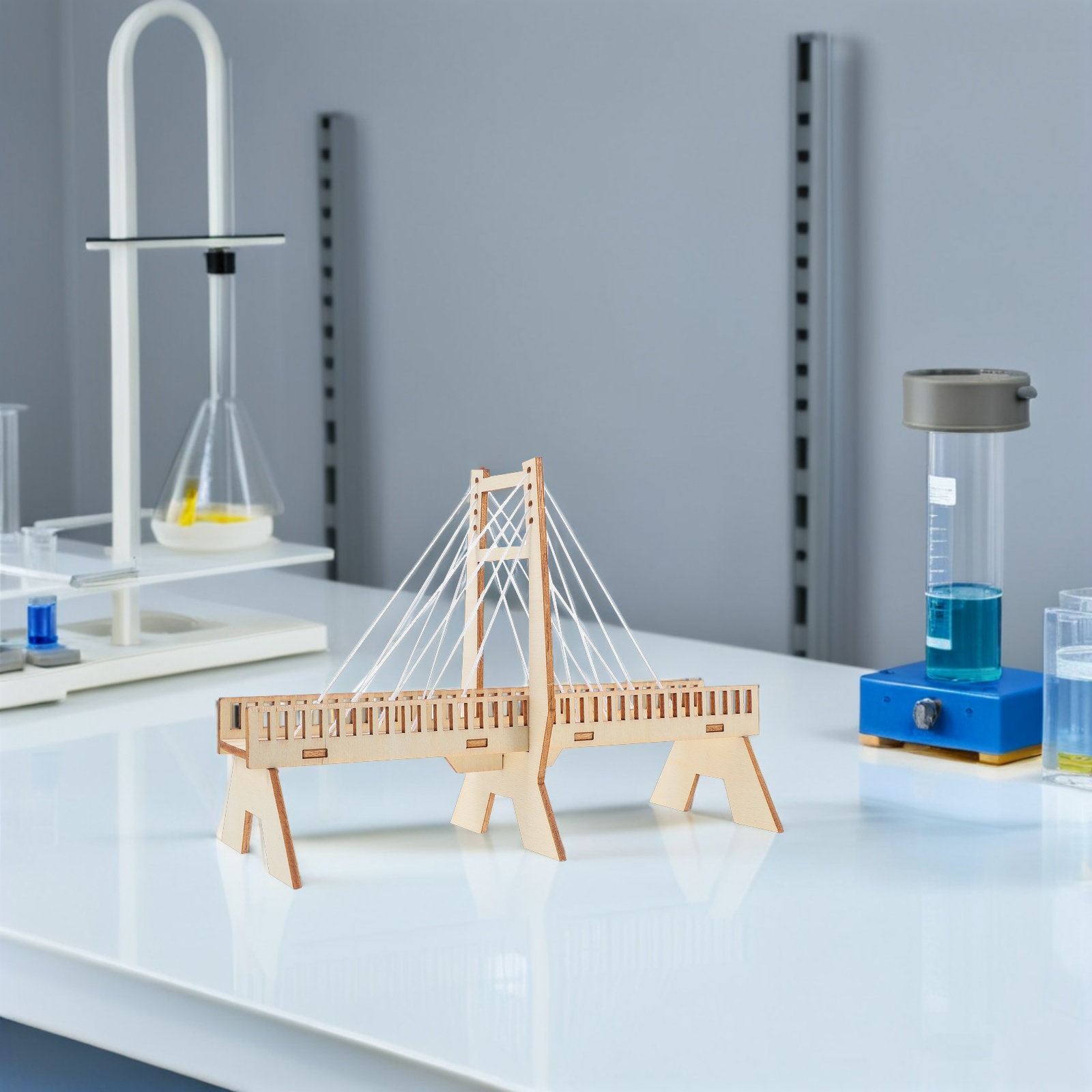6Sets Handmade Cable-Stayed Br - Science Project Physics 评论和价格
