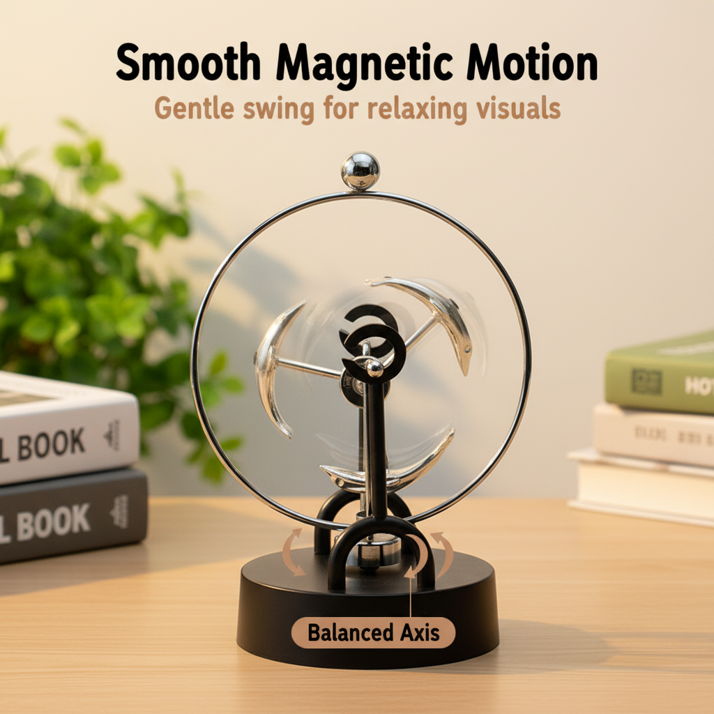 Creative Metal Magnetic Swinge - Newton Cradle Large 评论和价格
